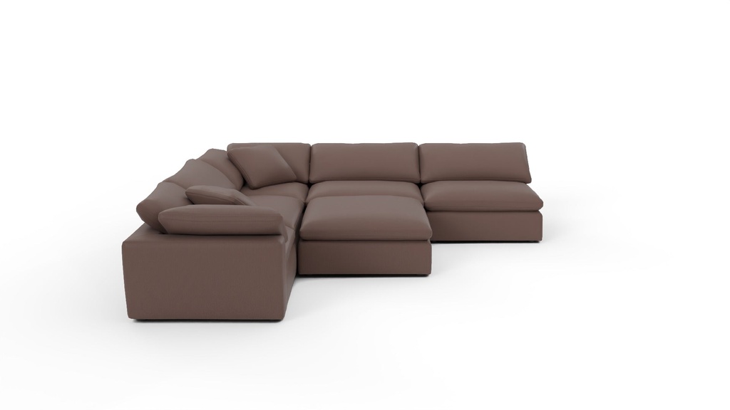 Fluffy 5 Pc Sectional w/Otto