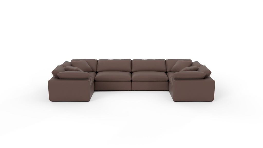 Fluffy 6 Pc U Sectional