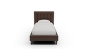 LB500-33 Wallace Tufted Leather Twin Bed