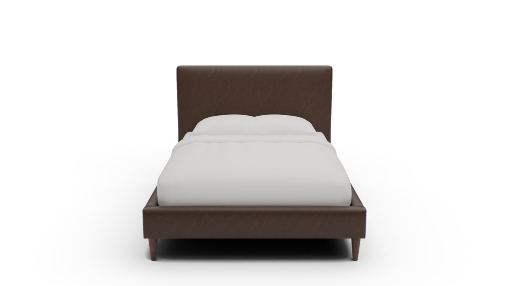 LB555-46 Wallace Untufted Leather Full Bed (Cheyenne Arrowshaft)