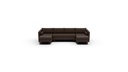 Ladybird Leather 3 Pc Double Chaise Sectional w/Armless Loveseat