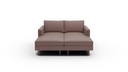 Wallace Untufted 2 Pc Double Chaise Sectional