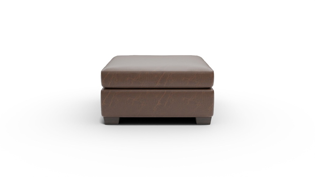 L400-07 Track Leather Cocktail Ottoman