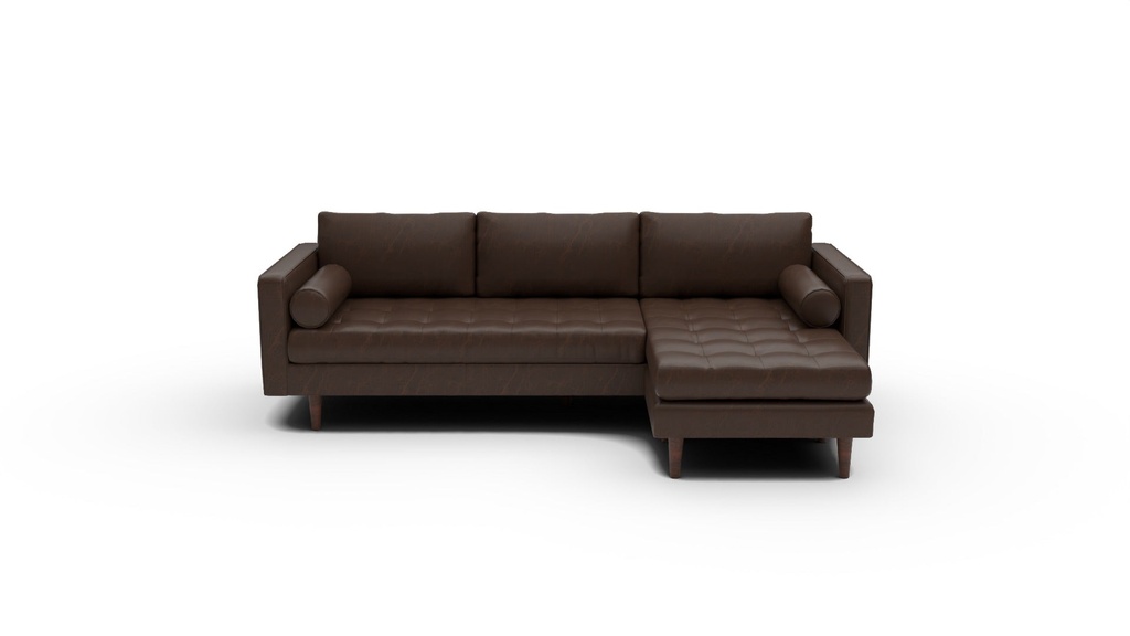 L600-90 Ladybird Leather Reversible Chaise Sofa (Cheyenne Arrowshaft)