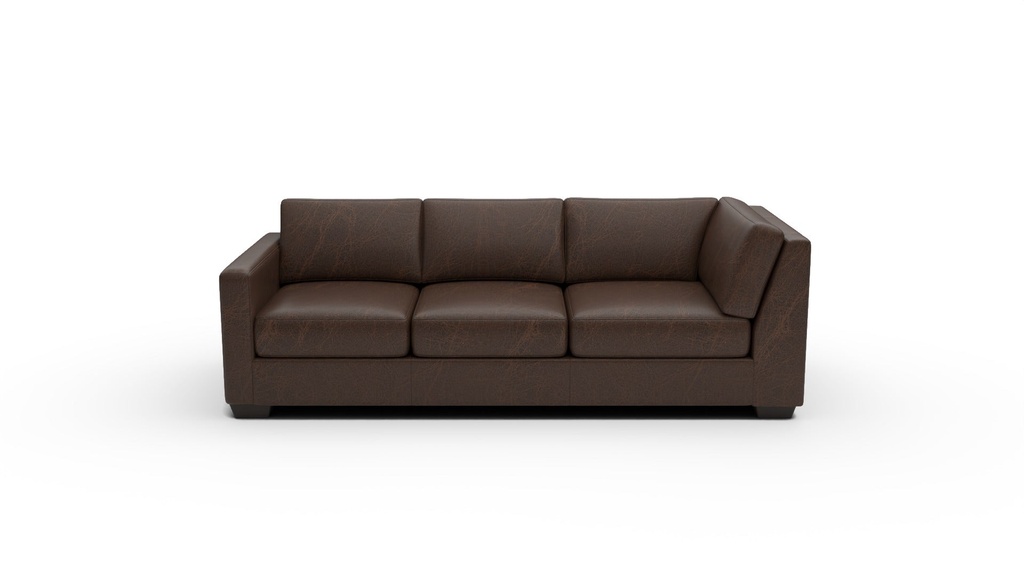L400-32L Track Leather LAF Corner Sofa