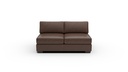 L400-03 Track Leather Armless Loveseat