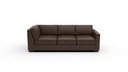 L400-32R Track Leather RAF Corner Sofa