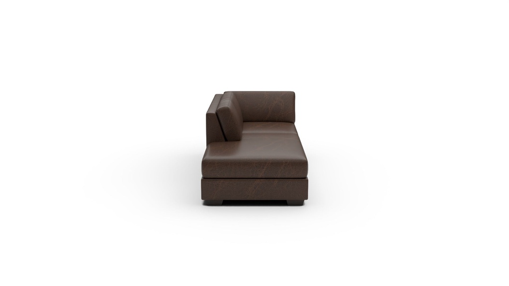L400-82L Track Leather LAF Chaise