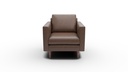 L555-01 Wallace Untufted Leather Arm Chair
