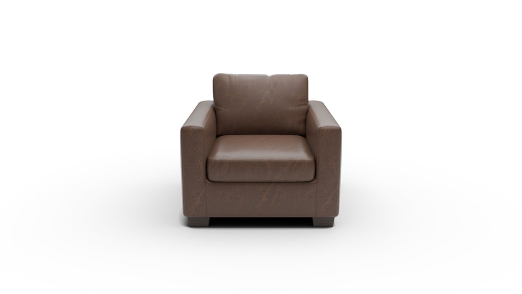 L400-01 Track Leather Arm Chair