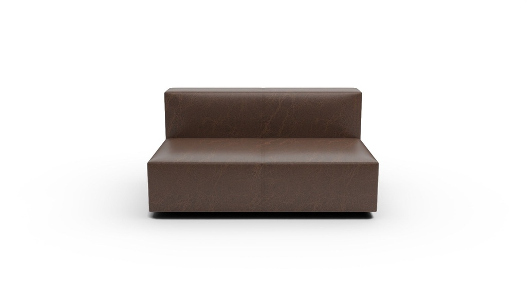 L338-03 Brentwood Leather Armless Loveseat
