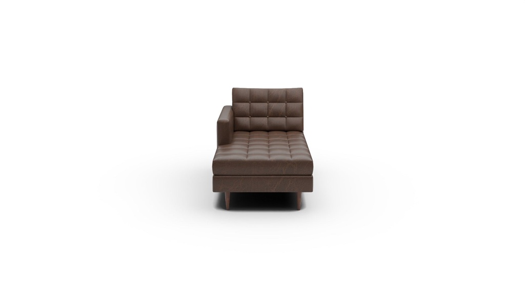 L500-82L Wallace Leather LAF Chaise  (Cheyenne Arrowshaft)