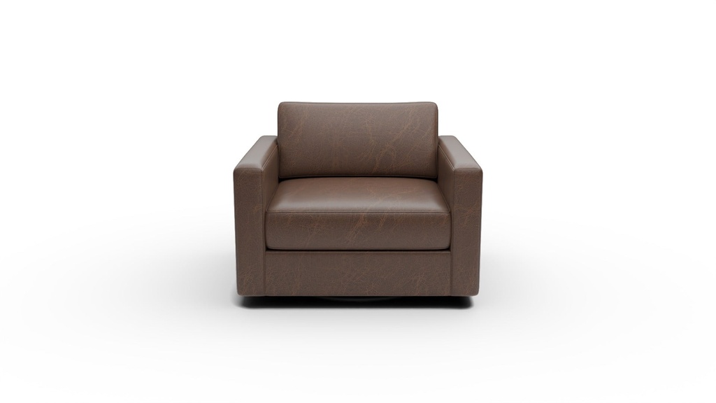 L400-12 Track Leather Swivel Chair
