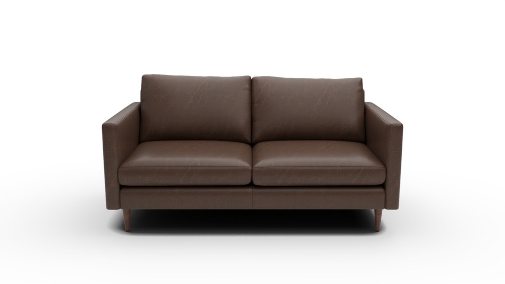 L555-20 Wallace Untufted Leather Loveseat