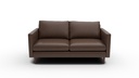 L555-20 Wallace Untufted Leather Loveseat