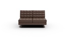 L500-03 Wallace Leather Armless Loveseat