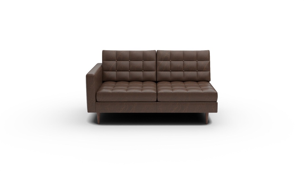 L500-26L Wallace Leather LAF Loveseat (Cheyenne Arrowshaft)