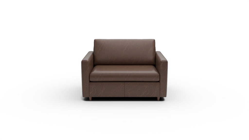 L555-37 Wallace Untufted Leather Twin Sleeper