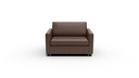 L555-37 Wallace Untufted Leather Twin Sleeper