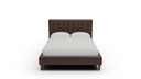 LB500-50 Wallace Tufted Leather Queen Bed