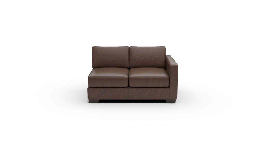 L400-26R Track Leather RAF Loveseat