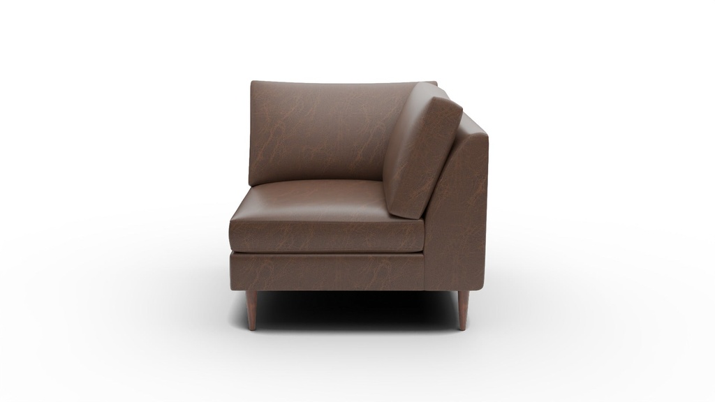 L555-15 Wallace Untufted Leather Corner
