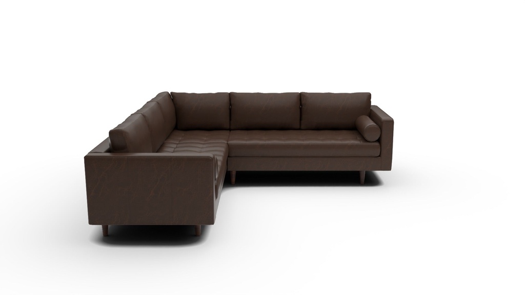 Ladybird Leather 3 Pc Corner Sectional (Cheyenne Arrowshaft)