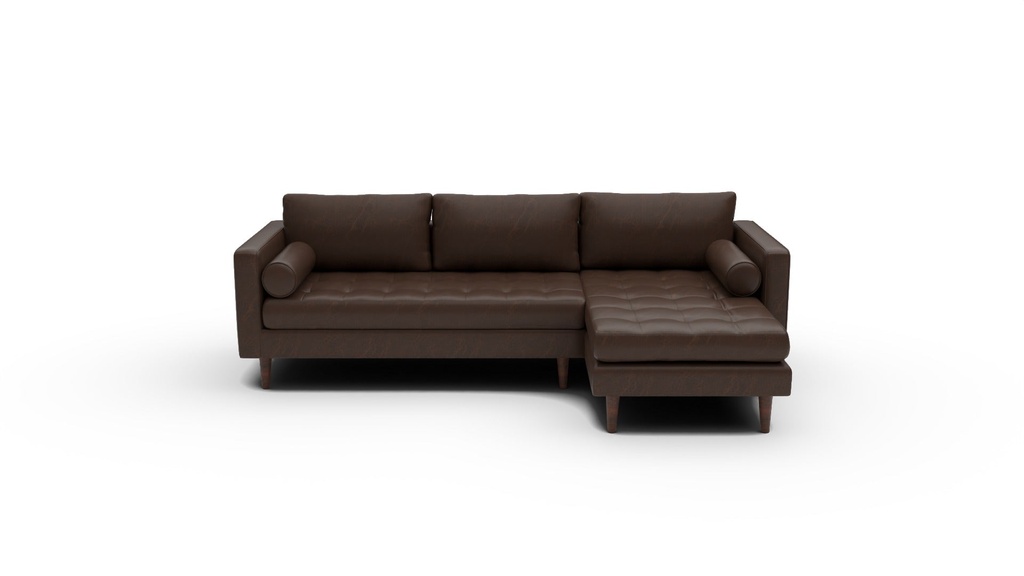 Ladybird Leather 2 Pc Sectional w/RAF Chaise