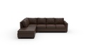 Track Leather 2 Pc Left Chaise Sectional