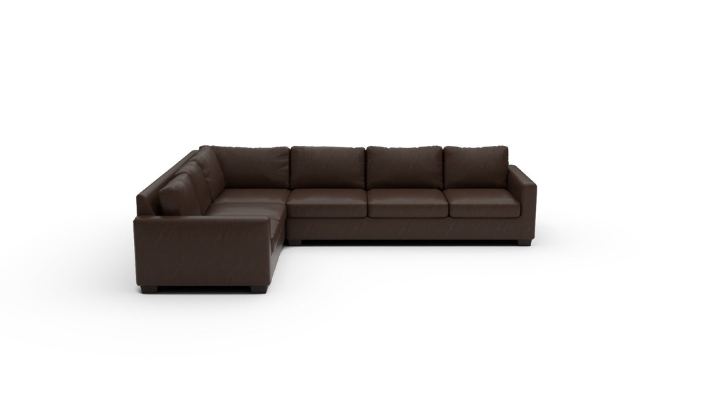 Track Leather 2 Pc Left Corner Sectional