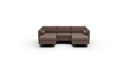 Ladybird 3 Pc Double Chaise Sectional w/Armless Chair