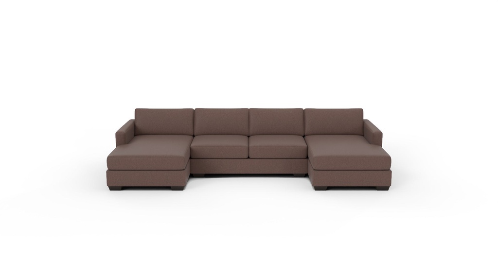 Track 3 Pc Double Chaise Sleeper Sectional (Amigo II Dusk)