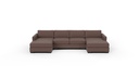 Track 3 Pc Double Chaise Sleeper Sectional