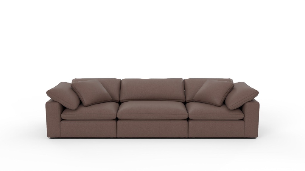 Fluffy DB 3 Pc Sofa (Amigo II Dusk)
