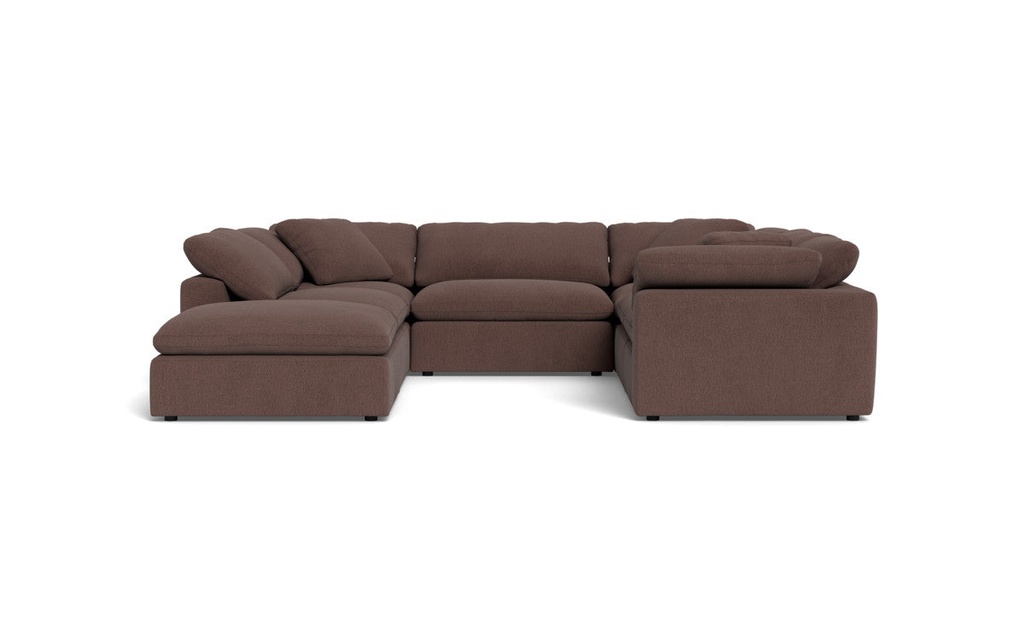 Fluffy DB 6 Pc Sectional w/Otto (Amigo II Dusk)