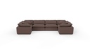 Fluffy DB 6 Pc U Sectional