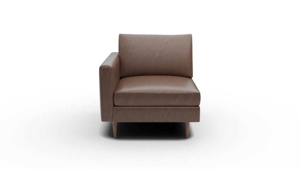 L555-04L Wallace Untufted Leather LAF Chair