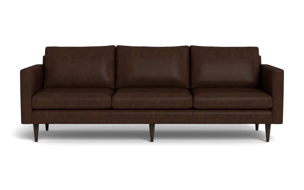L555-70 Wallace Untufted Leather Estate Sofa 