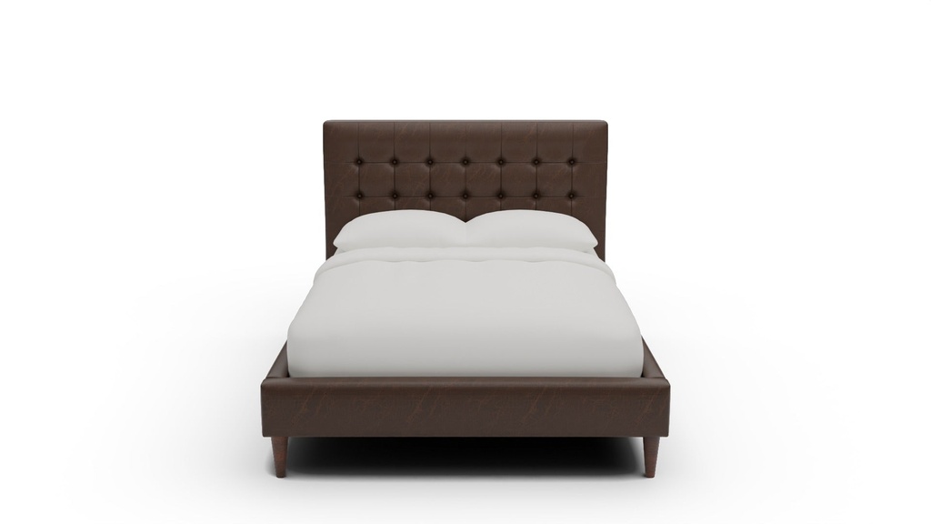 LB500-46 Wallace Tufted Leather Full Bed