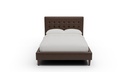 LB500-46 Wallace Tufted Leather Full Bed